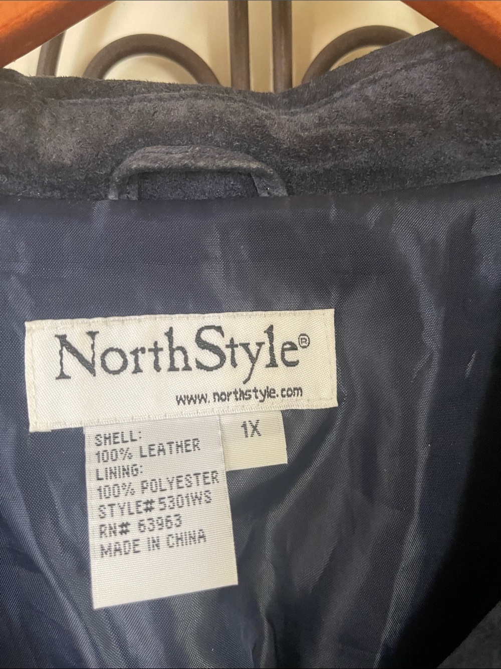 NorthStyle Women's Slate Blue Suede Fringe Jacket - Picture 2 of 5
